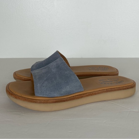 Kork Ease Women's Slip On Sandals Size 6 M Suede Blue Summer Boho Casual Comfort - Picture 2 of 8